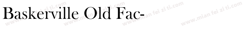 Baskerville Old Fac字体转换